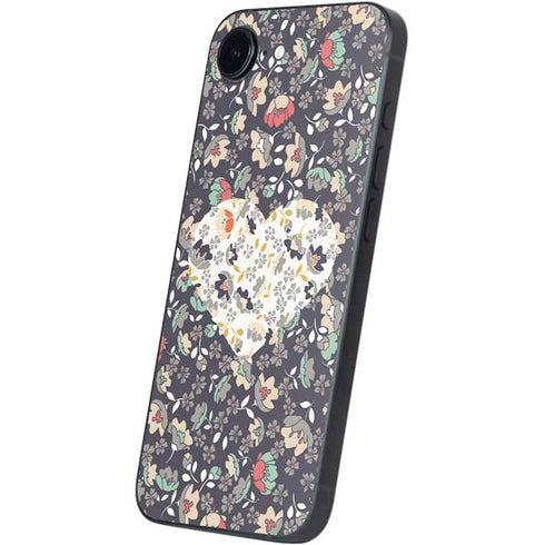 Floral Heart iPhone 16e Skin
